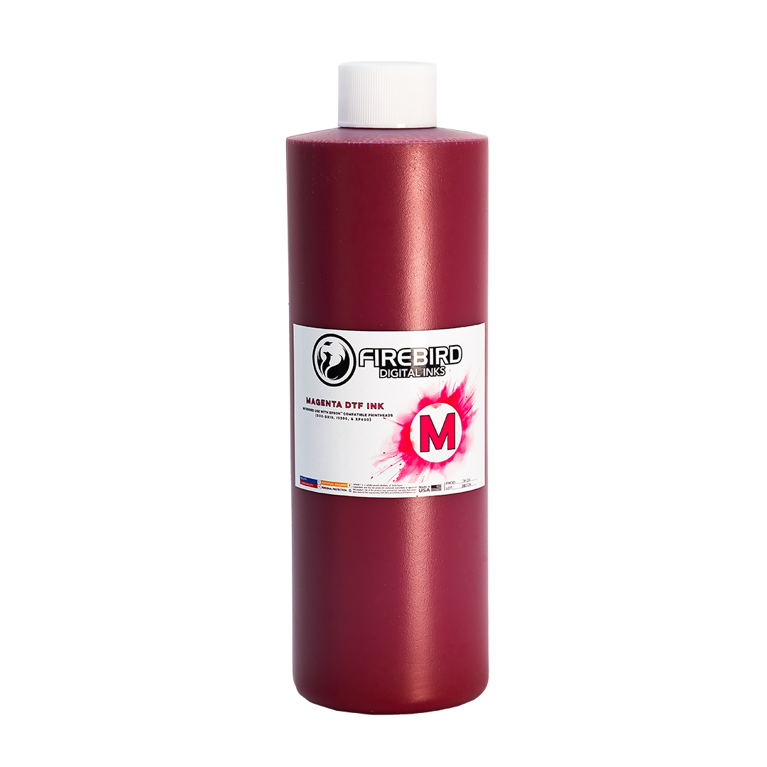 DTF ink compatible with Epson Printheads (i3200, DX5-DX10, XP600) - Magenta 500ml