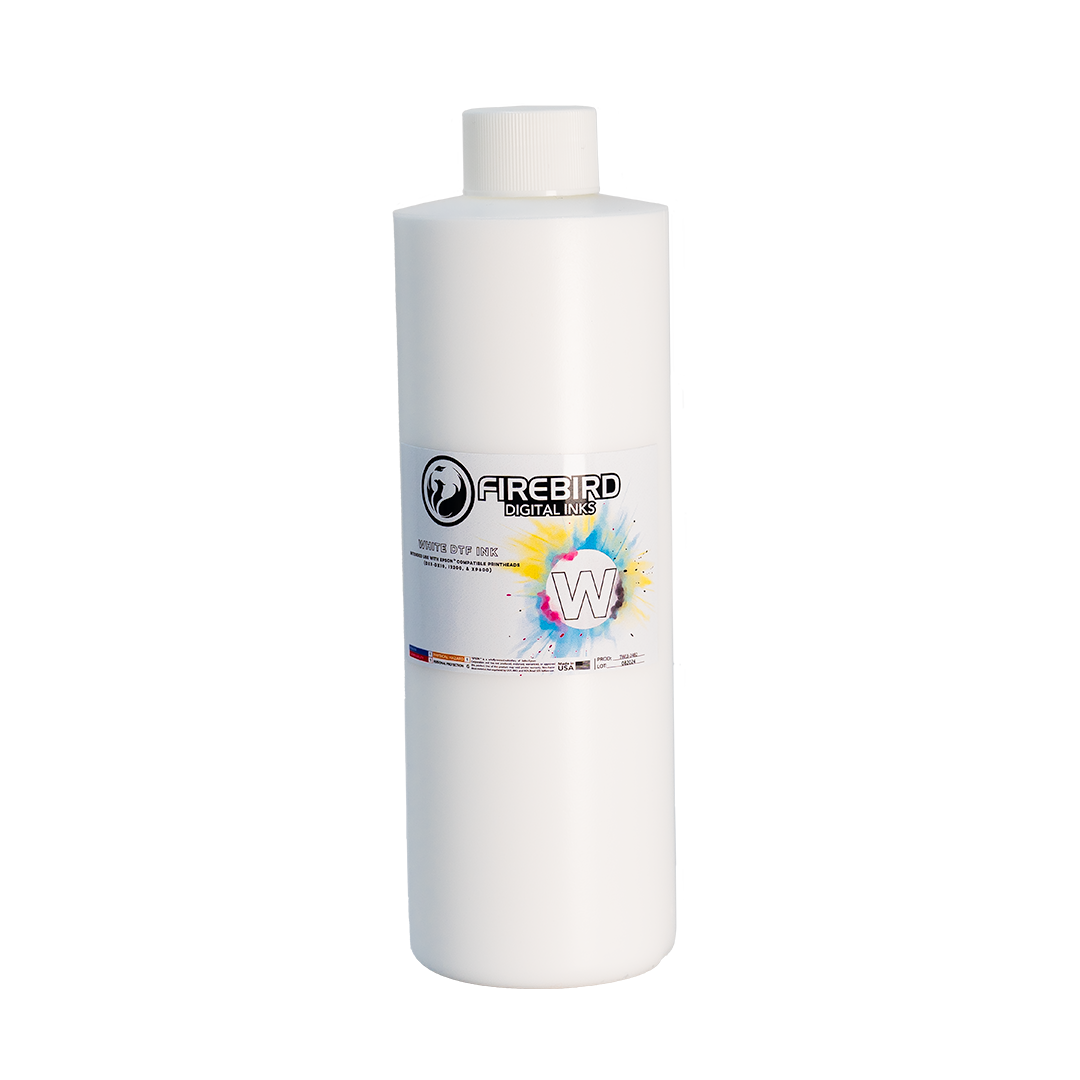 DTF ink compatible with Epson Printheads (i3200, DX5-DX10, XP600) - White 500ml