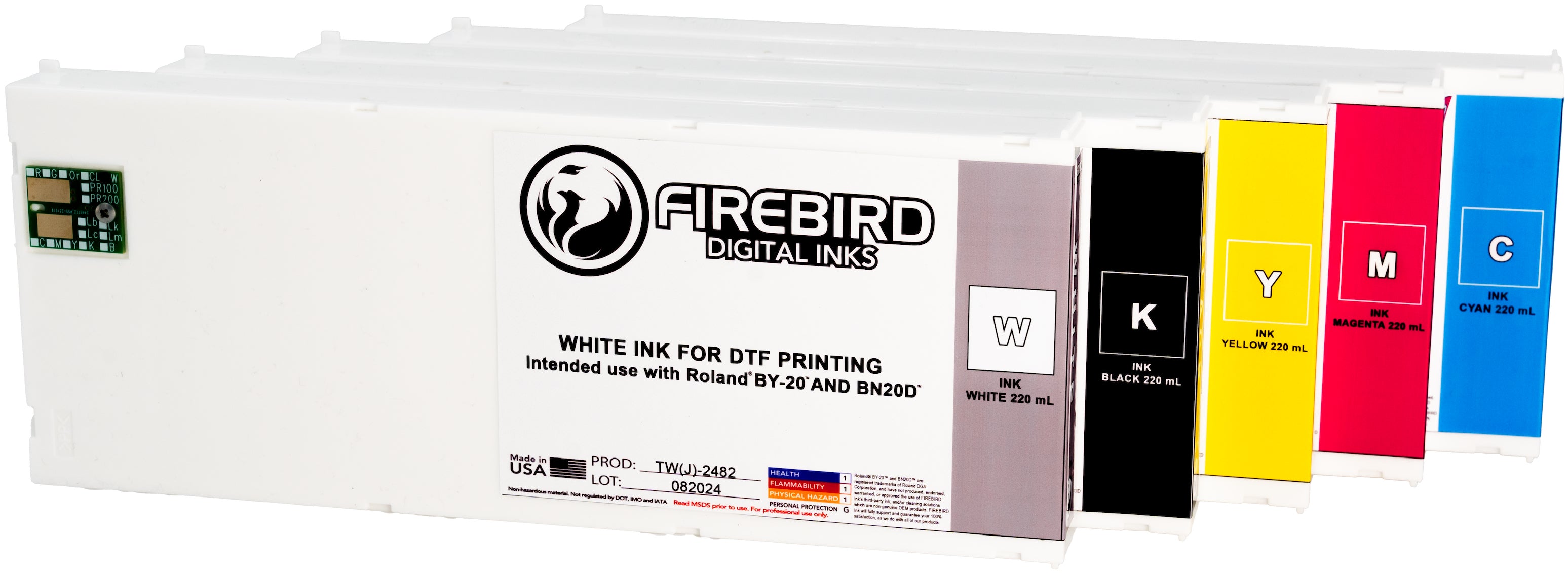 Ink Replacement Cartridges for Roland BY-20 and BY-20D Printers